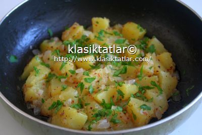 patates kavurması