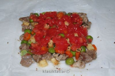 kağıt kebap içi yayılmıs