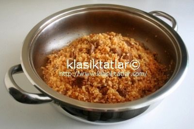 kavurmalı bulgur pilavı 1