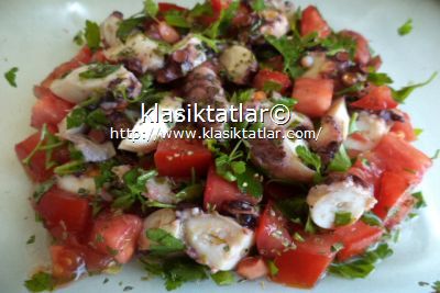 ahtapot salatası