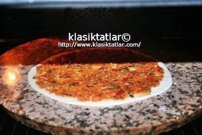 fırında lahmacun