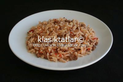 kıymalı pirinç pilavı