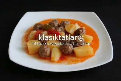 misket köfteli patates yemeği