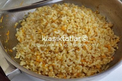 kepekli pirinç pilavı