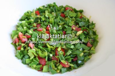 çiğden çiriş otu salatası